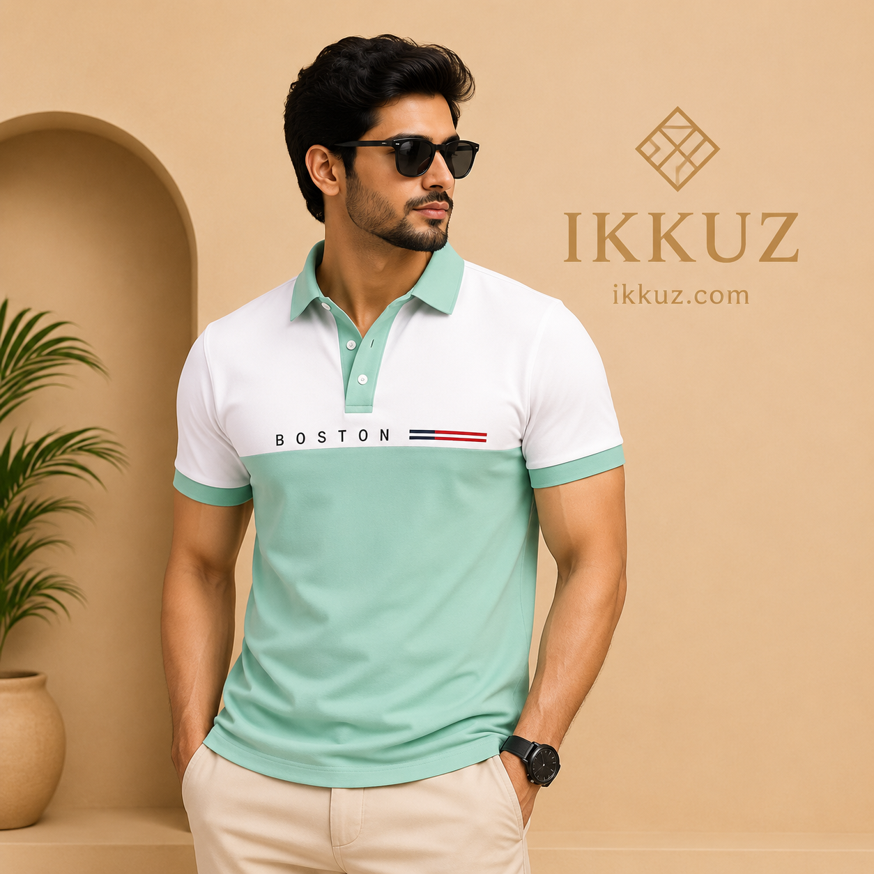 Premium Printed Polo T-Shirt for Men | Regular Fit | Everyday Casual Wear
