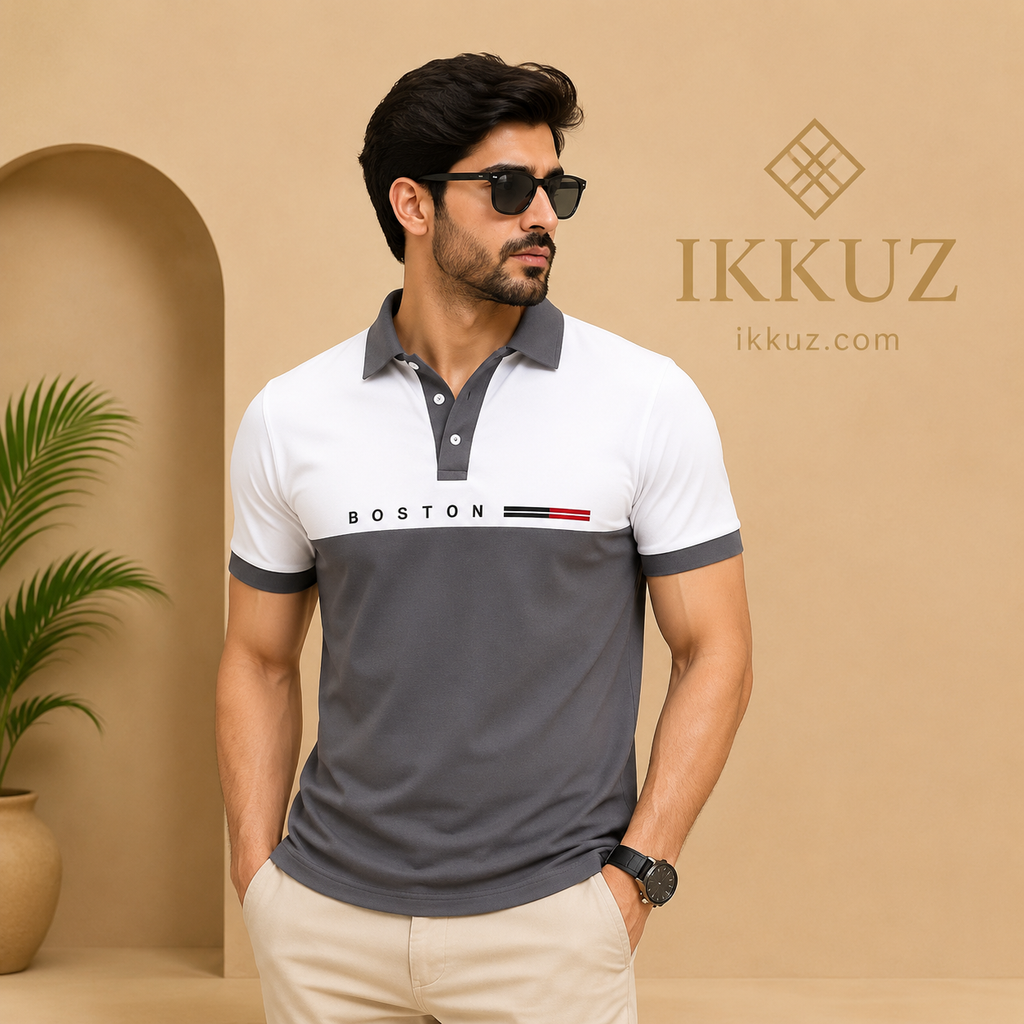 Premium Printed Polo T-Shirt for Men | Regular Fit | Everyday Casual Wear