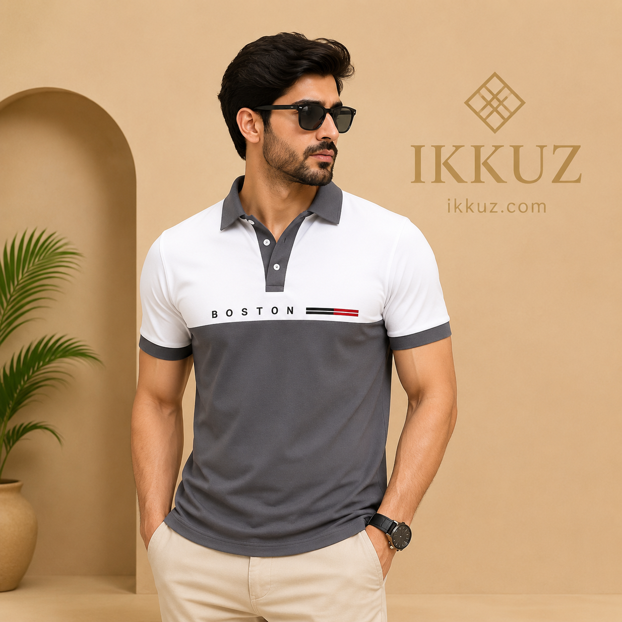 Premium Printed Polo T-Shirt for Men | Regular Fit | Everyday Casual Wear