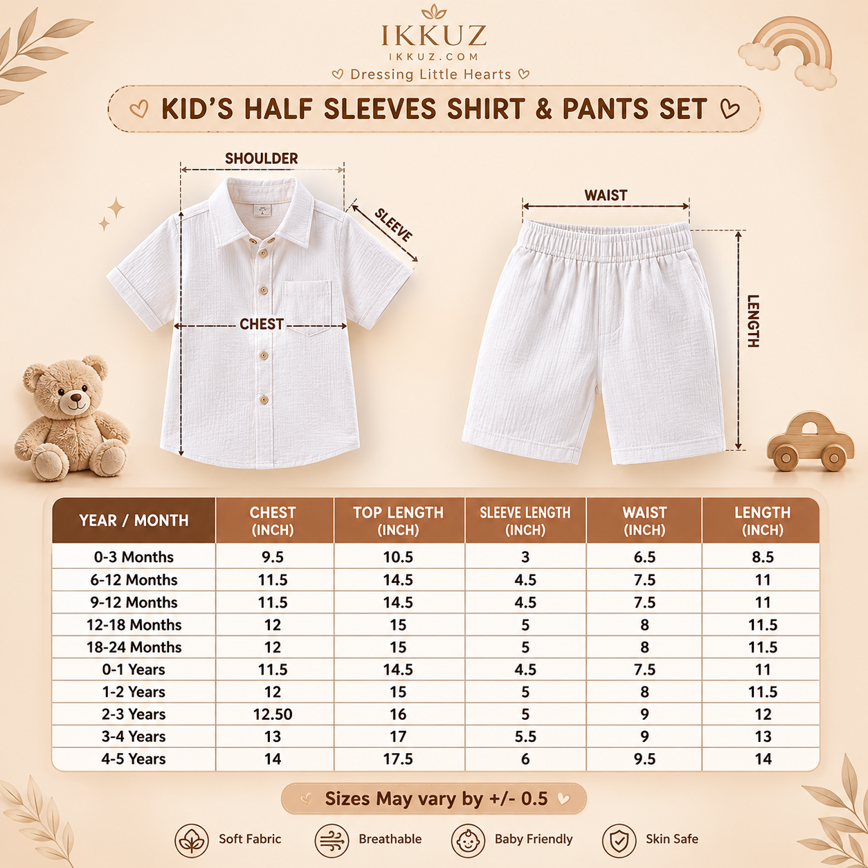 Premium Boys Printed Shirt &amp; Shorts Set | Soft Cotton Blend Kids Co-ord Outfit | Half Sleeve Casual &amp; Party Wear
