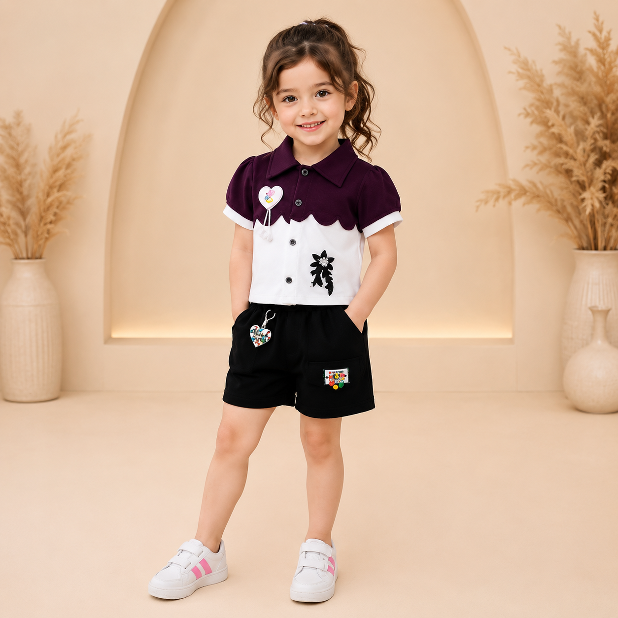 Premium Kids Casual Co-Ord Set | Soft T-Shirt &amp; Shorts Outfit