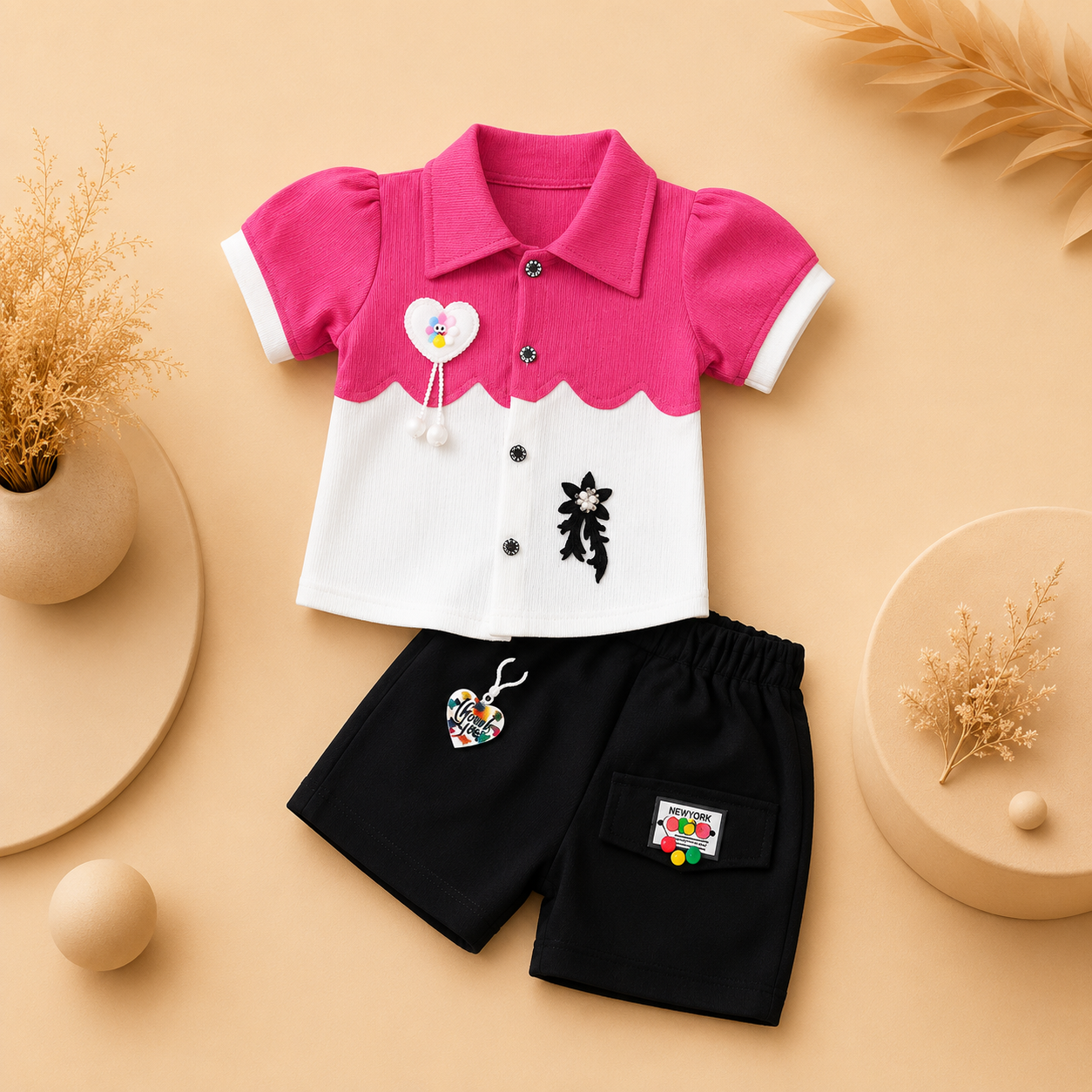 Premium Kids Casual Co-Ord Set | Soft T-Shirt &amp; Shorts Outfit