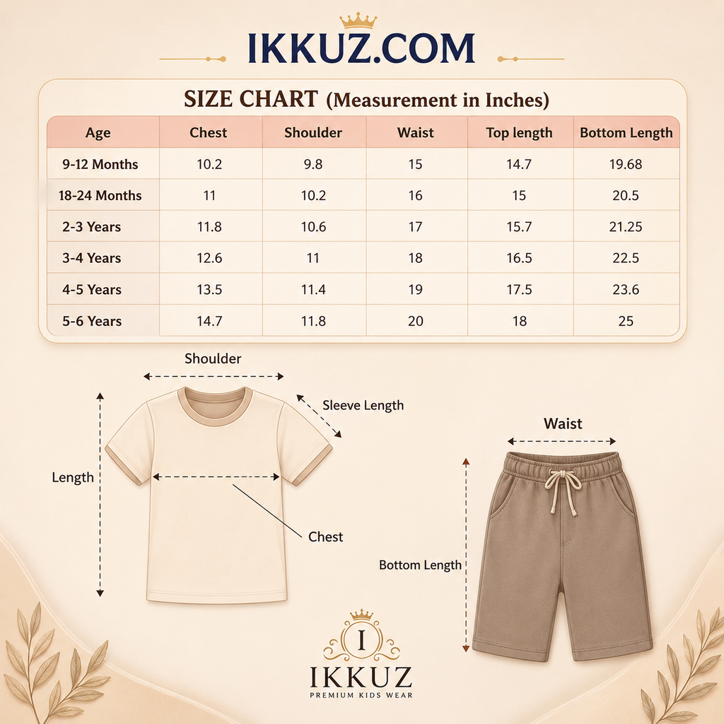 Premium Bunny Print Cotton Co-Ord Set | Soft Kids T-Shirt &amp; Shorts Outfit