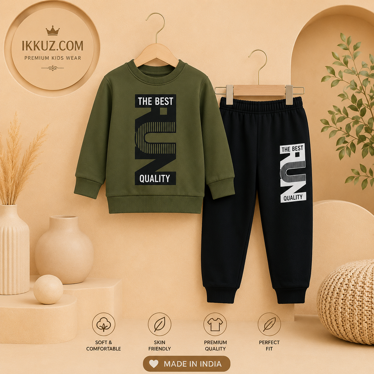 Premium Kids Printed Co-Ord Set | Soft Cotton Blend Top &amp; Bottom Outfit