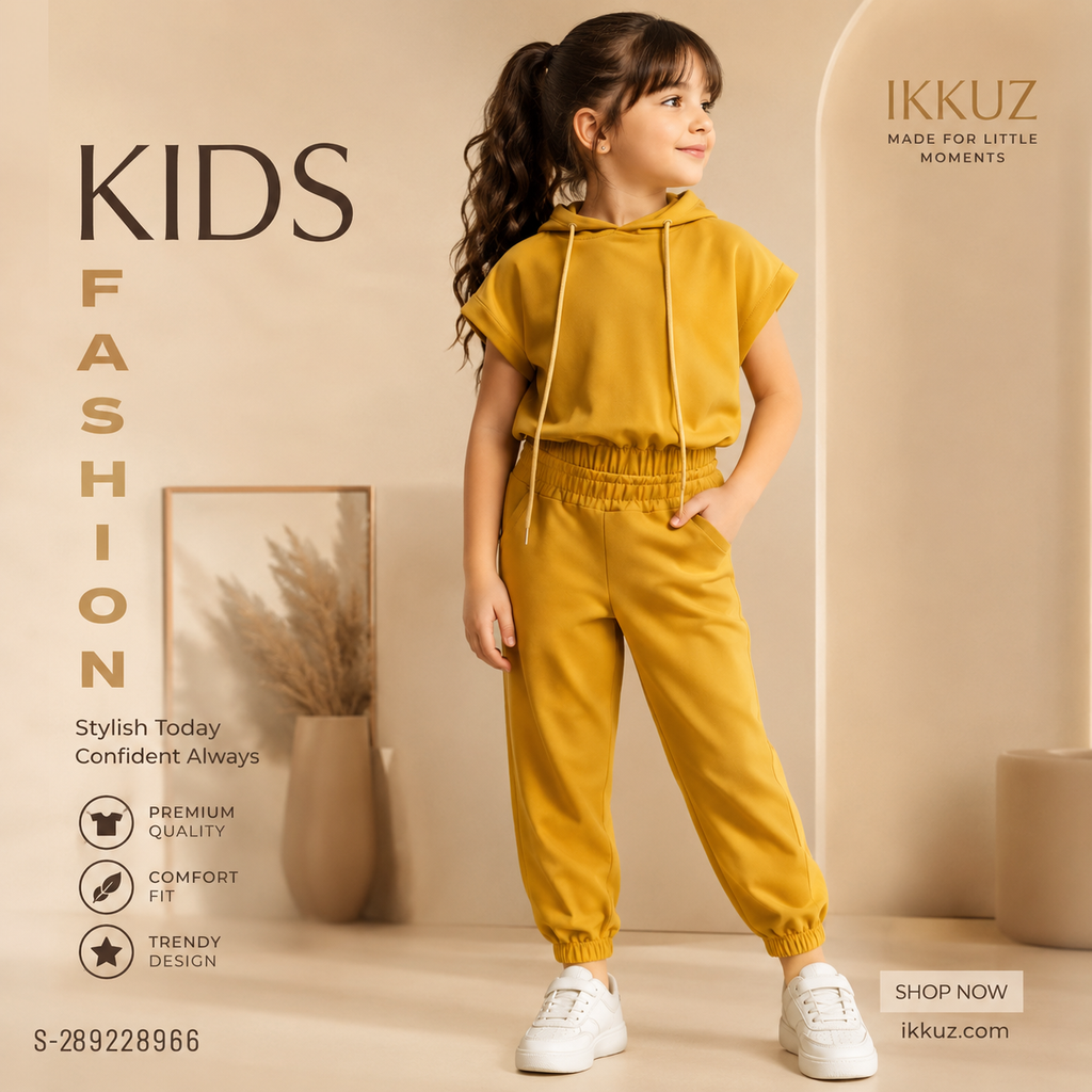 Premium Kids Co-ord Set – Trendy Cotton Blend Outfit