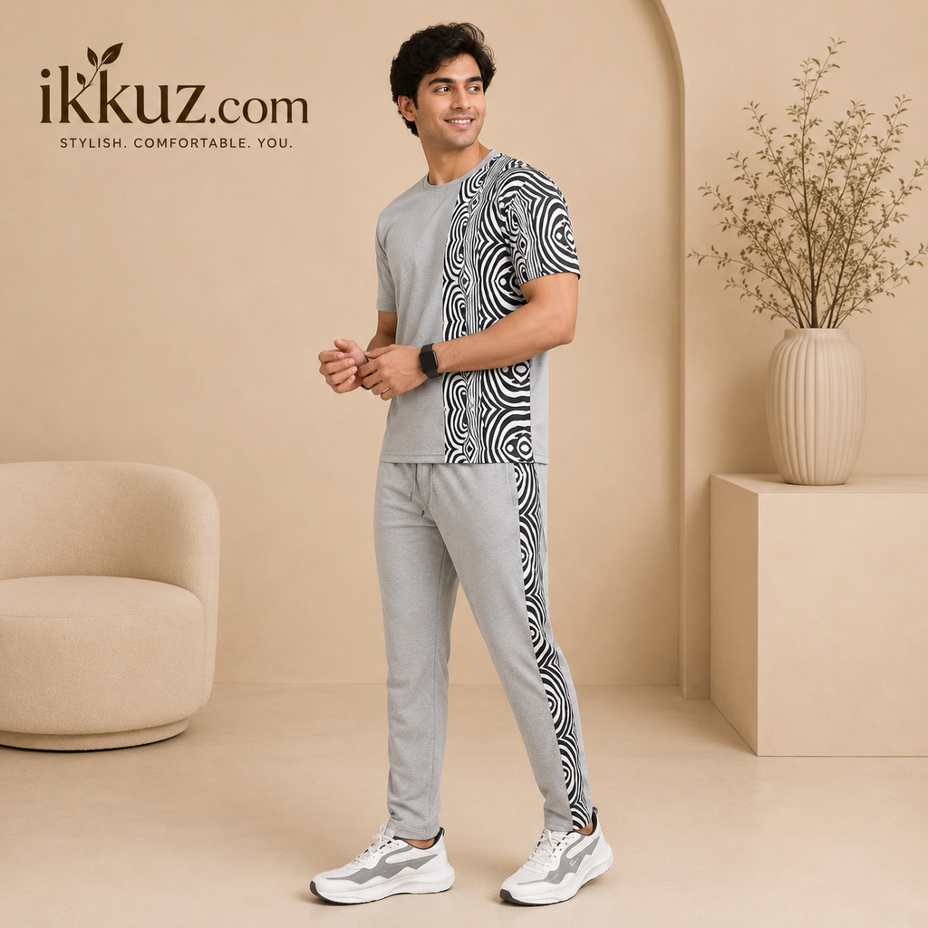 UrbanEdge Men’s Premium Striped Co-Ord Set