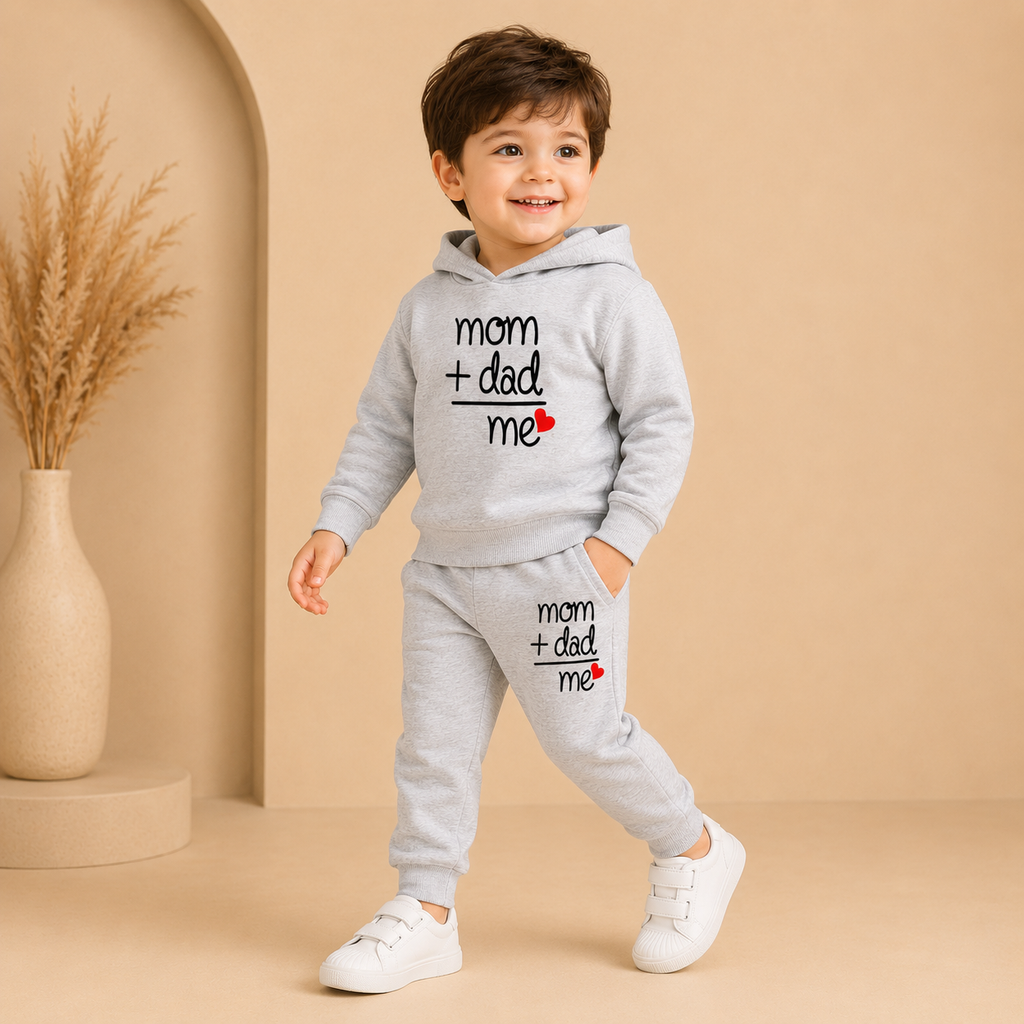 Champion Boys Premium Wool Hoodie &amp; Jogger Set – Mom &amp; Dad Edition