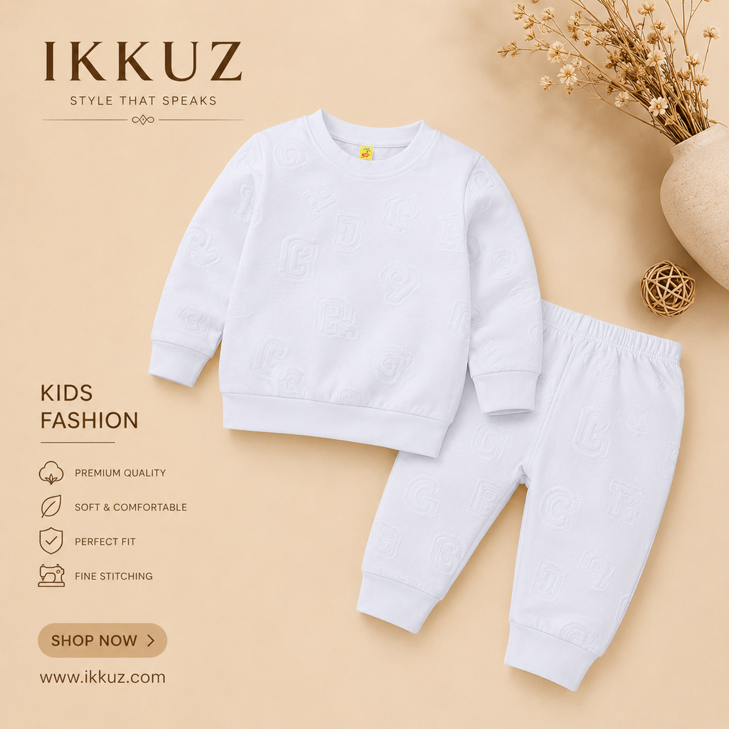 Luxe Baby Premium Soft Silk Co-ord Set – Full Sleeve Top &amp; Pants