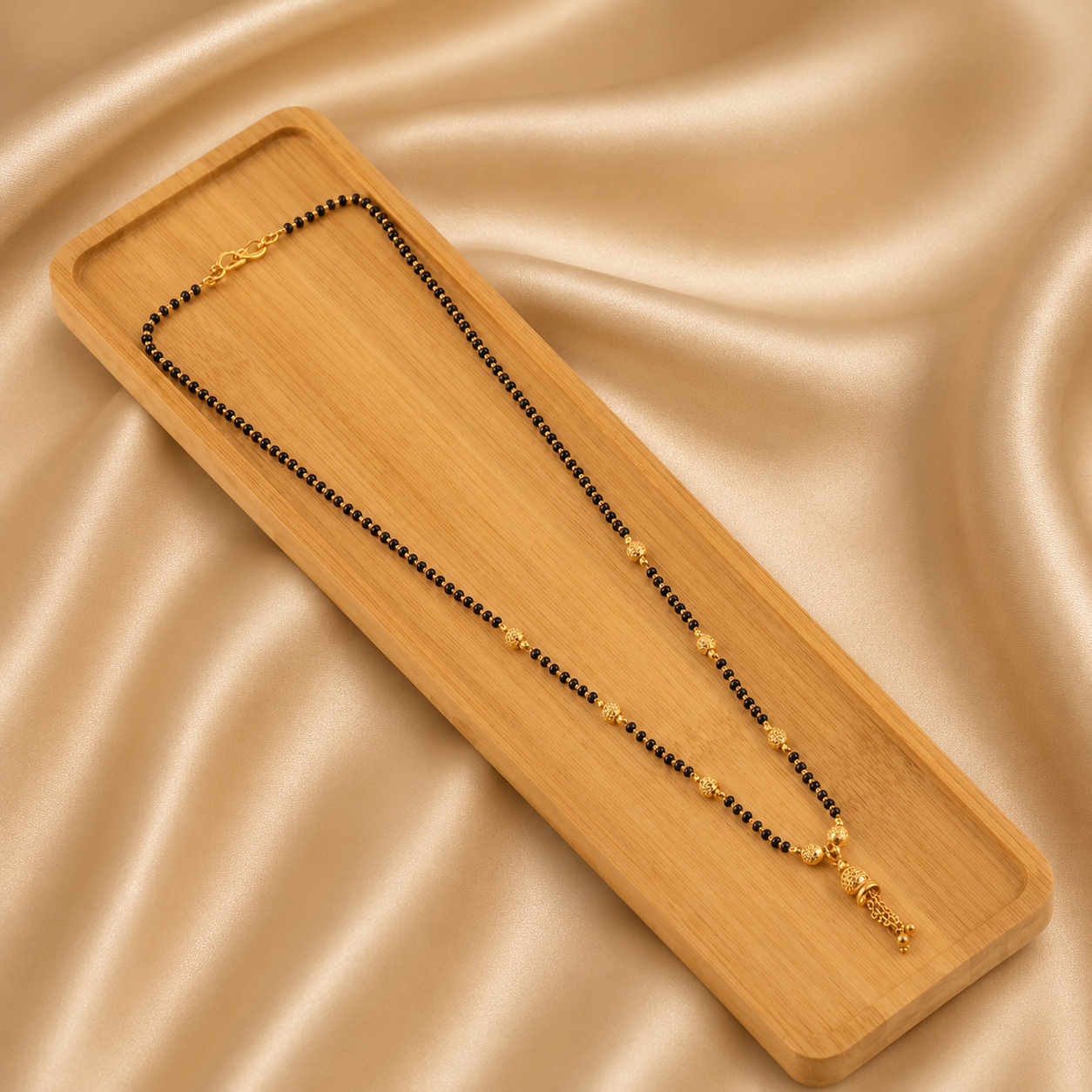 Elegant Aura Gold-Plated Daily Wear Alloy Mangalsutra for Women &amp; Girls
