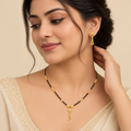 Elegant Aura Gold-Plated Daily Wear Alloy Mangalsutra for Women &amp; Girls