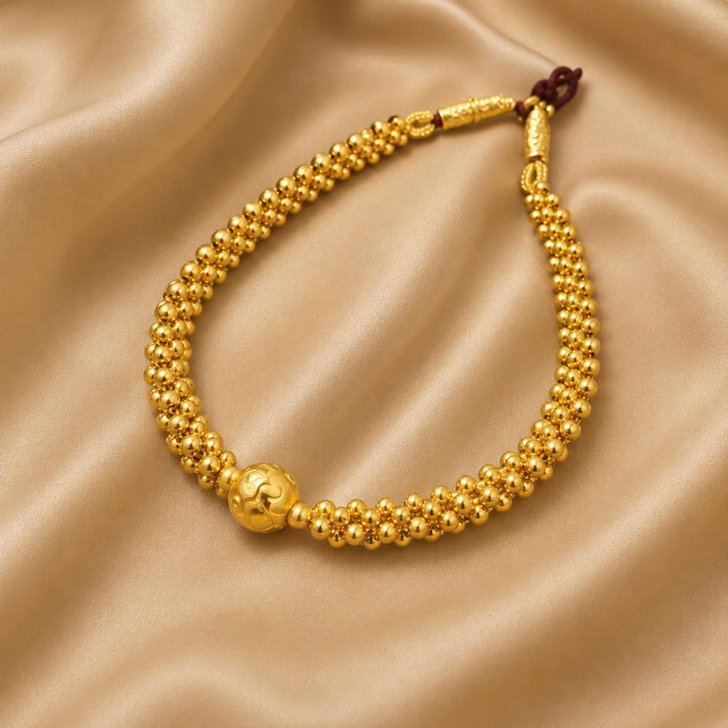 Elegant Gold Plated Beaded Jewellery Set for Women | Adjustable Artificial Necklace &amp; Earrings Set | Traditional Fashion Jewellery