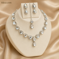 Crystal Dewdrop AD Necklace &amp; Earring Set