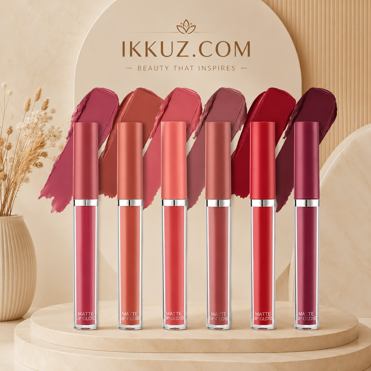 Beauty Luxe Velvet Matte Liquid Lipstick Set (Pack of 6)