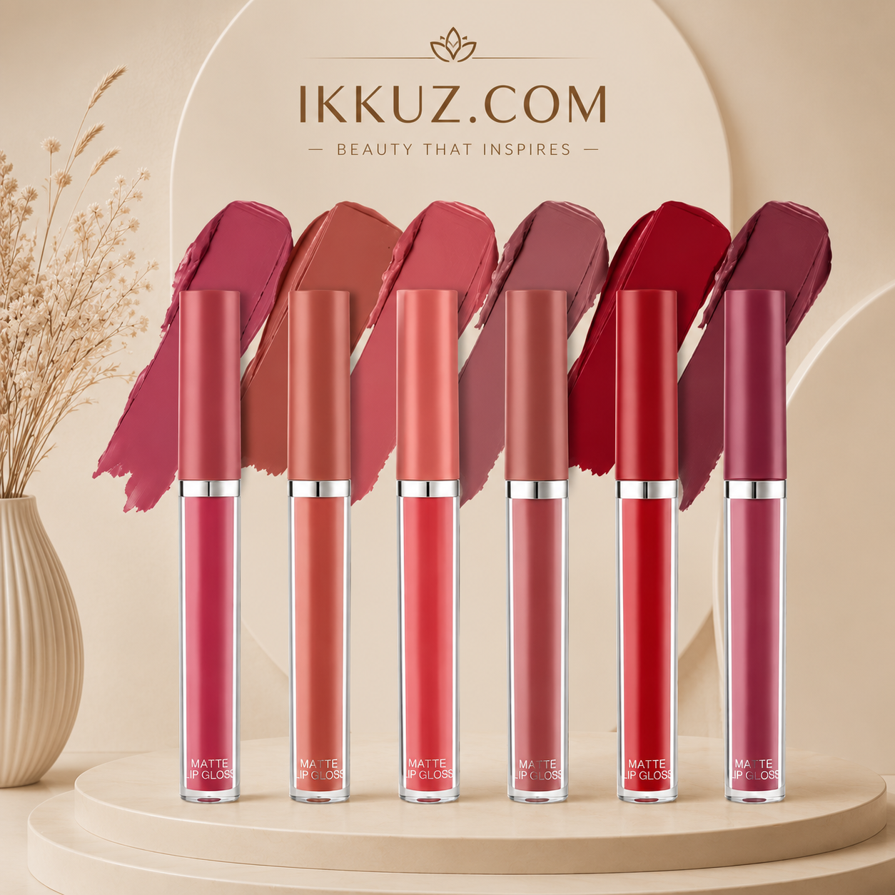 Beauty Luxe Velvet Matte Liquid Lipstick Set (Pack of 6)
