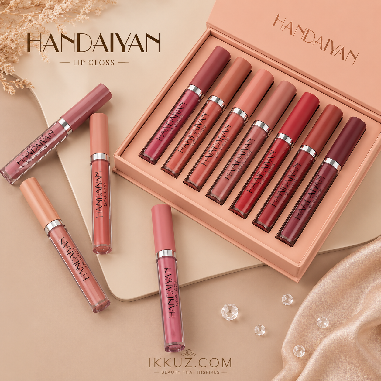 Beauty Luxe Velvet Matte Liquid Lipstick Set (Pack of 6)