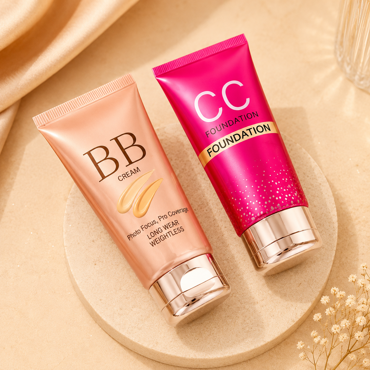 Glam Radiance BB + CC Cream Duo – Flawless Glow Combo