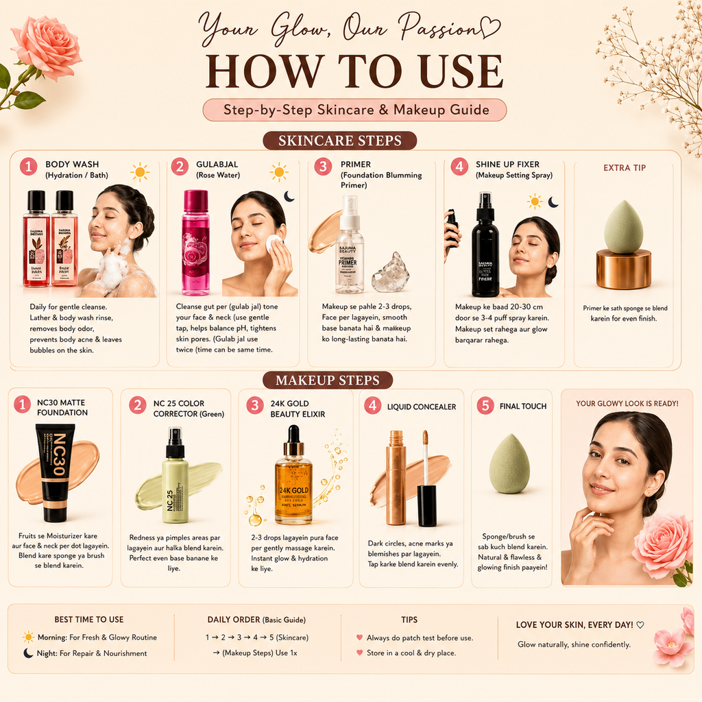 Sajuma Beauty Premium Glow &amp; Makeup Kit