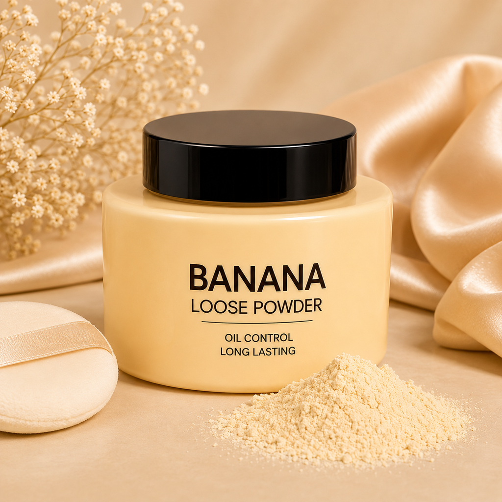 Professional Makeup Combo Set of 5 – Liquid Foundation, Banana Loose Powder, Concealer, Makeup Fixer &amp; Primer | Long-Lasting Makeup Essentials for Women