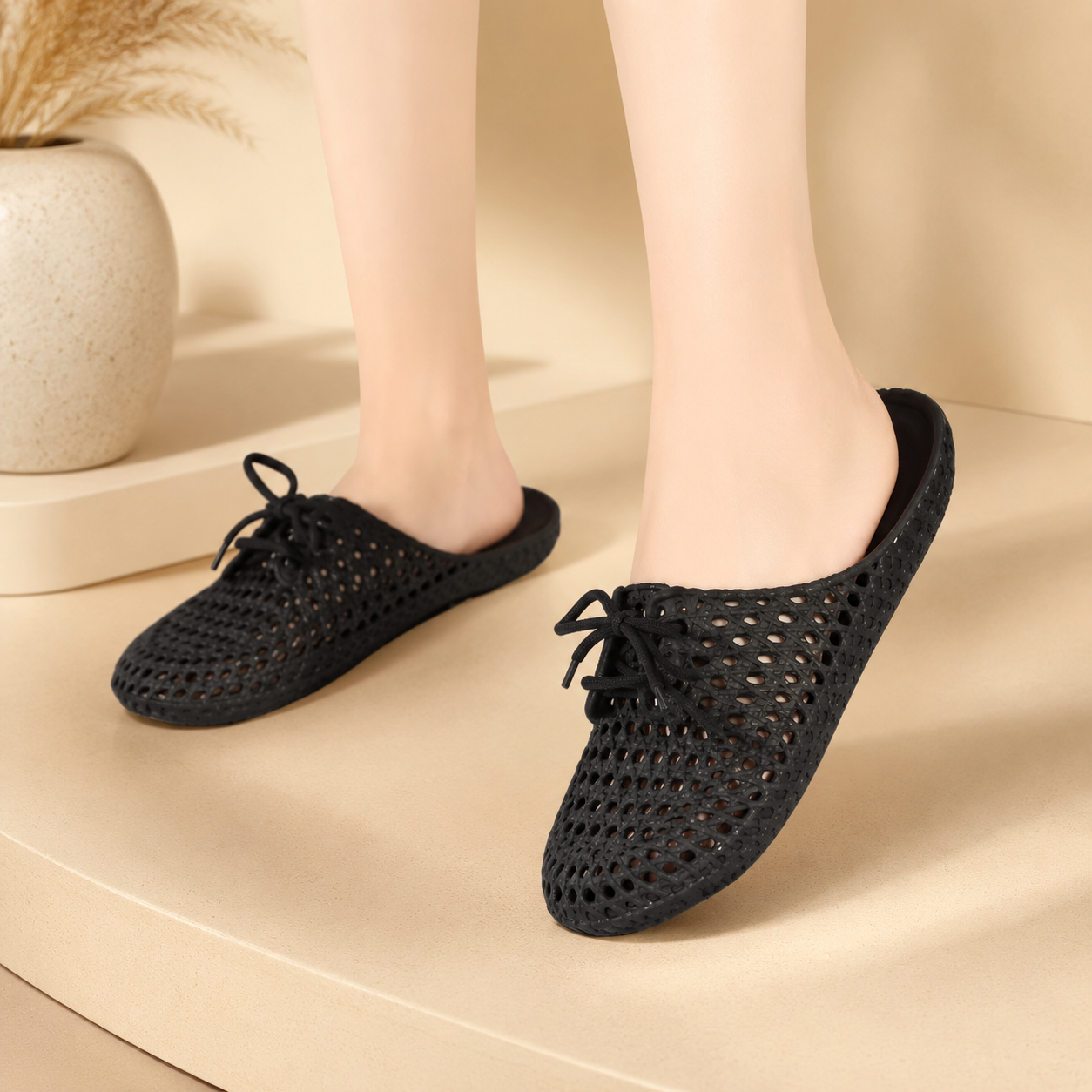 Elegant Comfort Women's Designer Slip-On Flip Flops