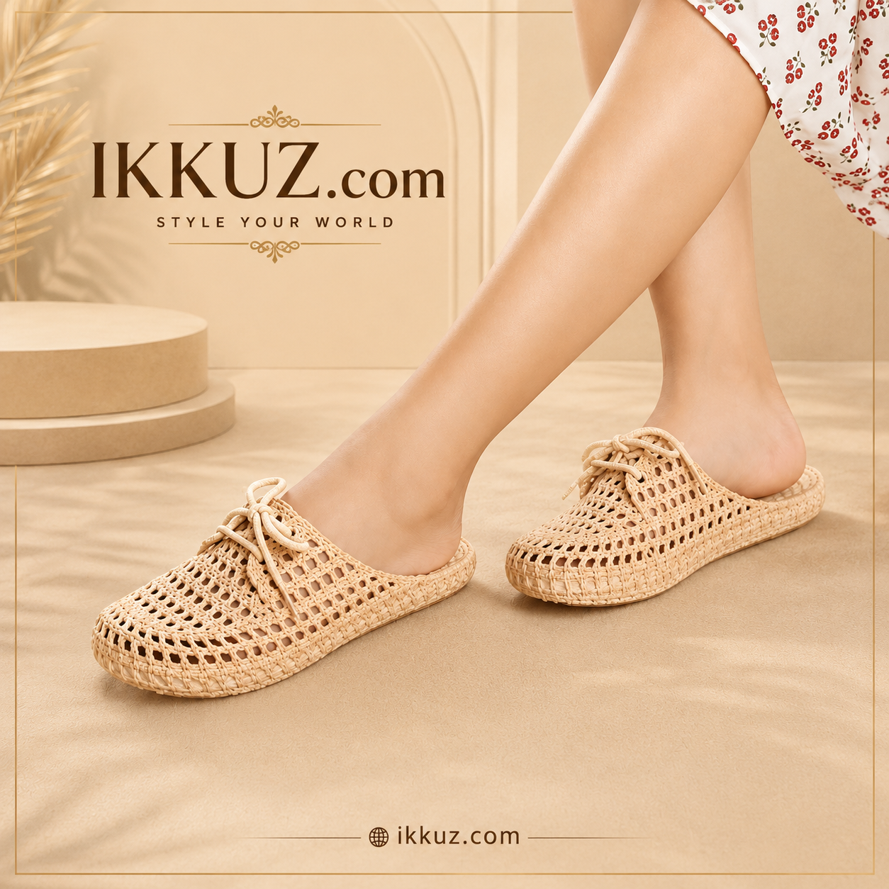 Elegant Comfort Women's Designer Slip-On Flip Flops