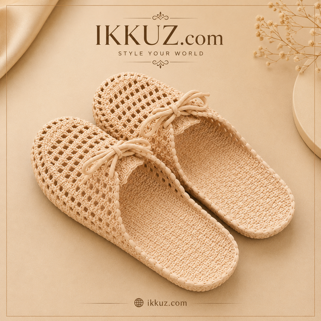 Elegant Comfort Women's Designer Slip-On Flip Flops
