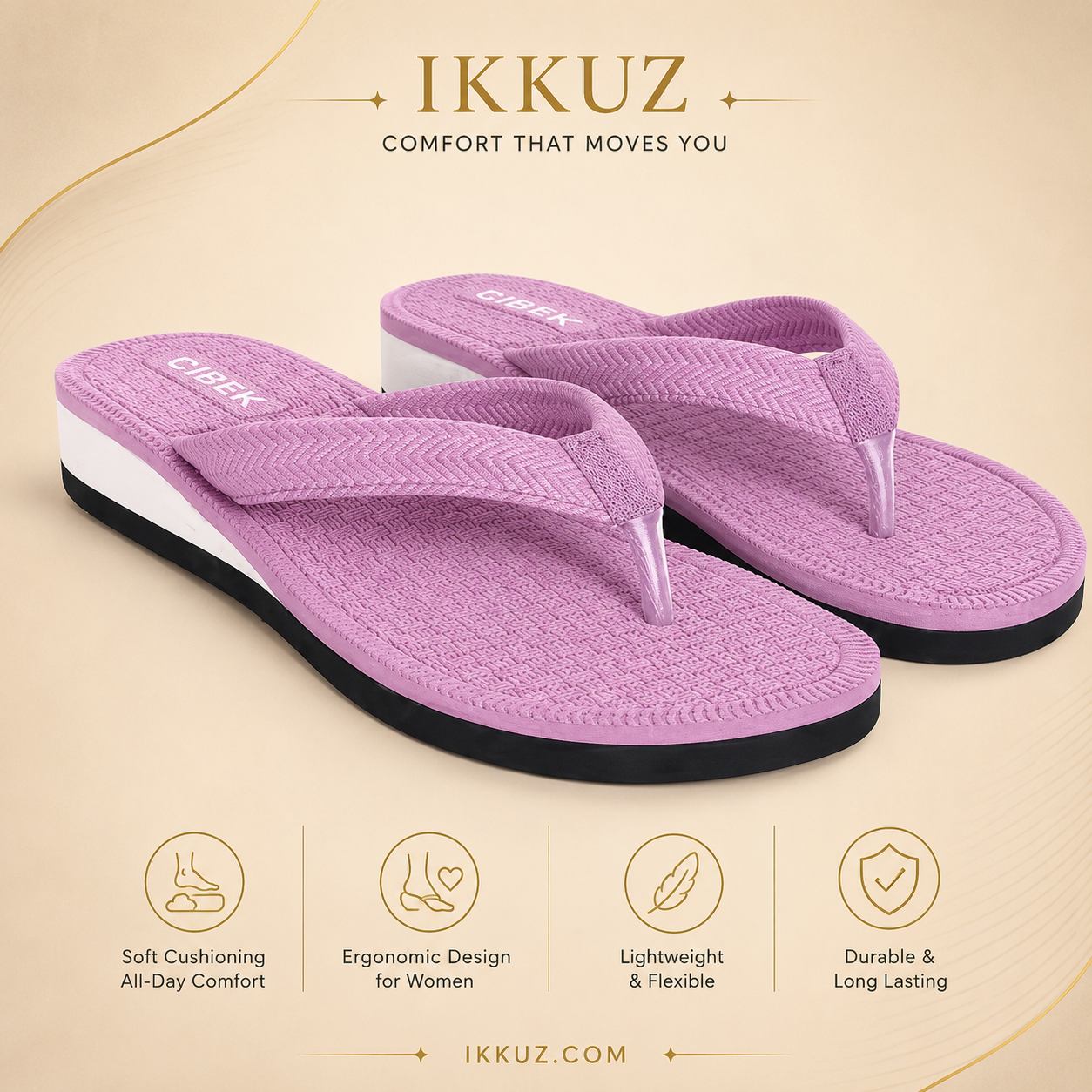 Women's Ultra Comfort EVA Slip-On Slippers | Lightweight Casual Flip Flops for Daily Wear