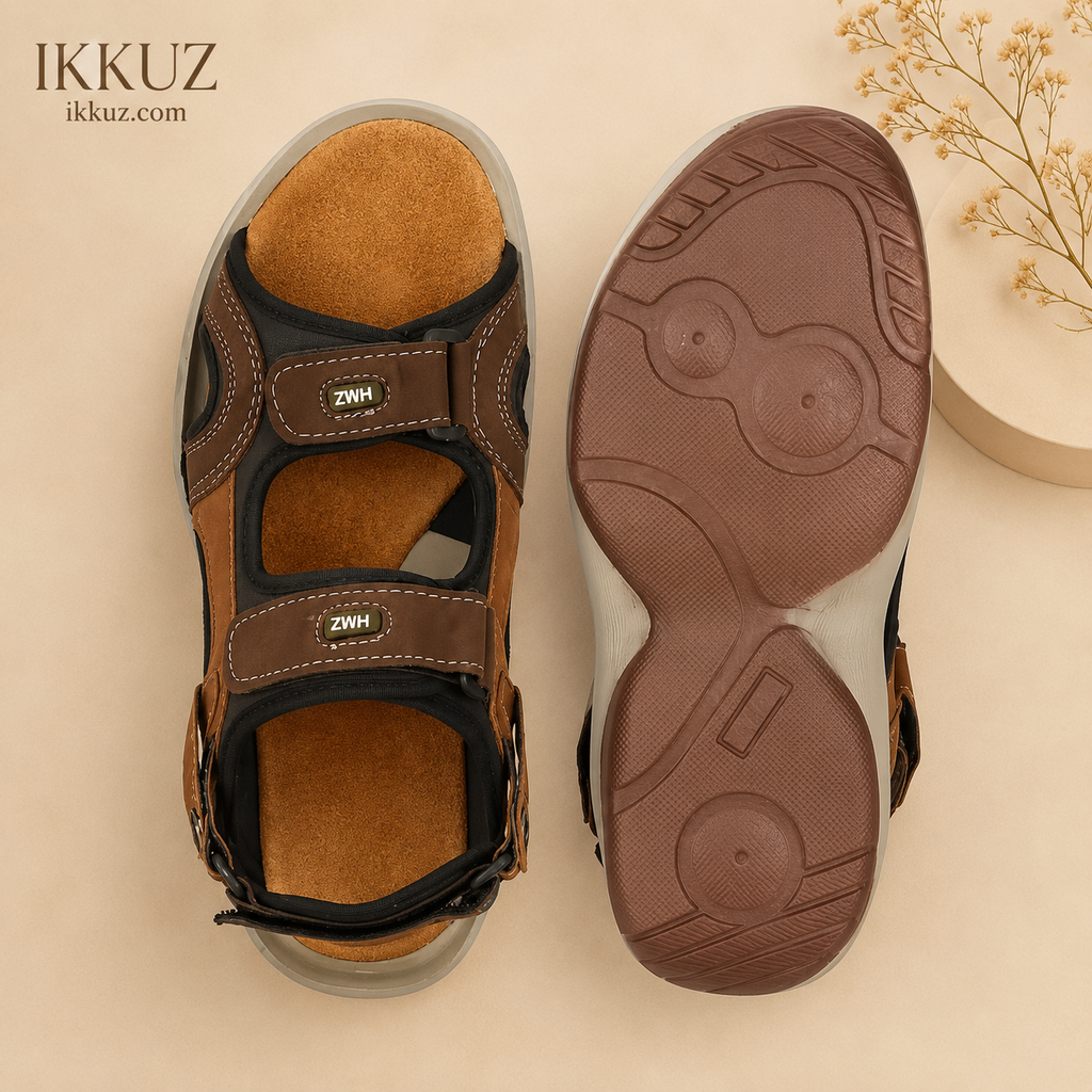 Men's UltraSoft Premium Outdoor Sandals – Lightweight Summer Casual &amp; Party Wear Comfort Footwear
