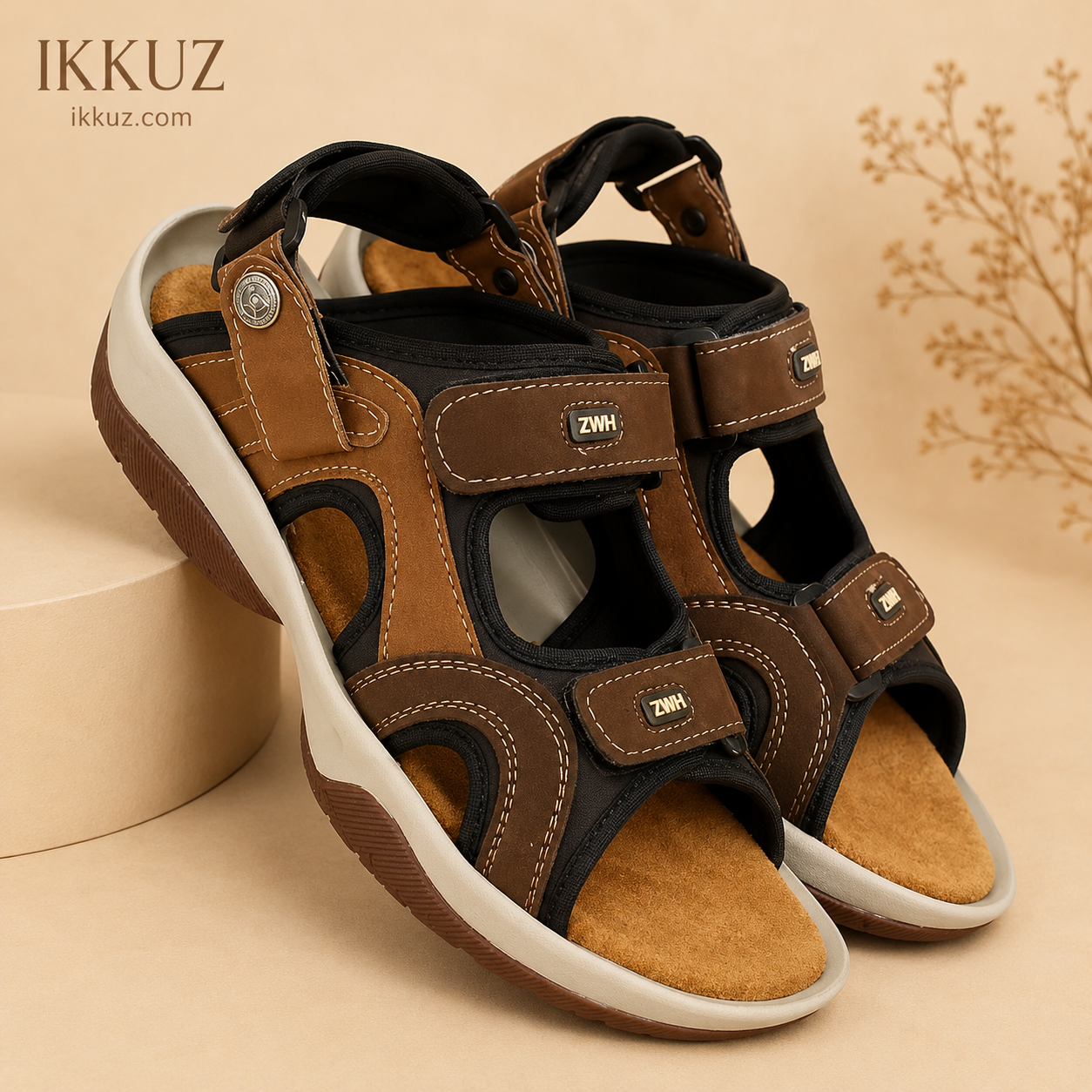 Men's UltraSoft Premium Outdoor Sandals – Lightweight Summer Casual &amp; Party Wear Comfort Footwear
