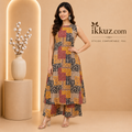 Printed Sleeveless Kurta Set for Women