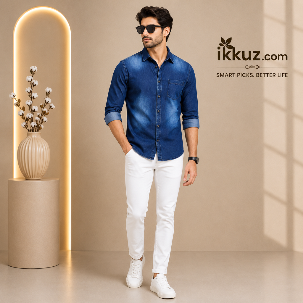 Exclusive – Midnight Wash Denim Shirt