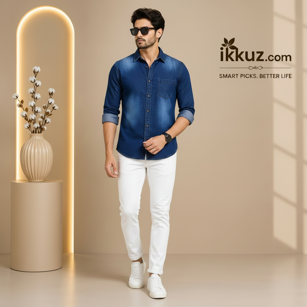 Exclusive – Midnight Wash Denim Shirt