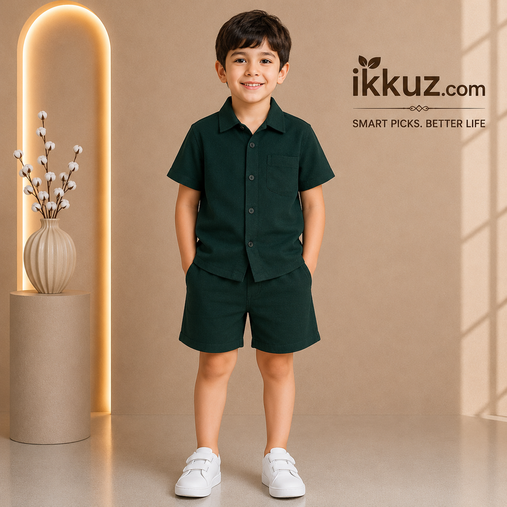 Tiny Trendz Striped Co-Ord Set for Boys