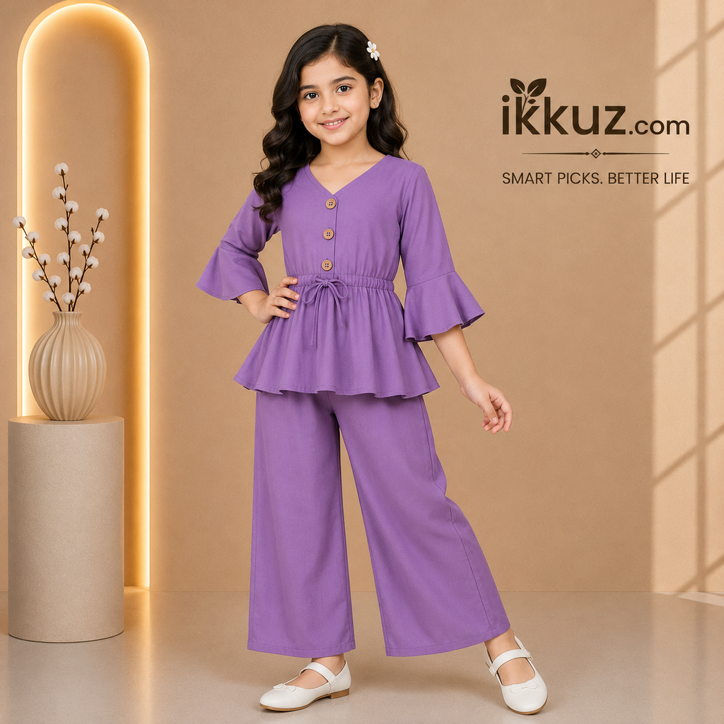Princess Flare Co-Ord Pant Set for Girls