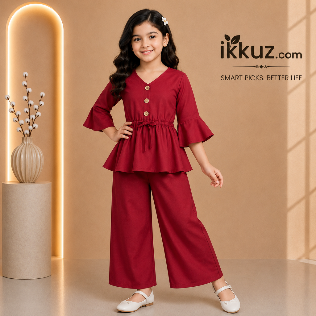 Princess Flare Co-Ord Pant Set for Girls