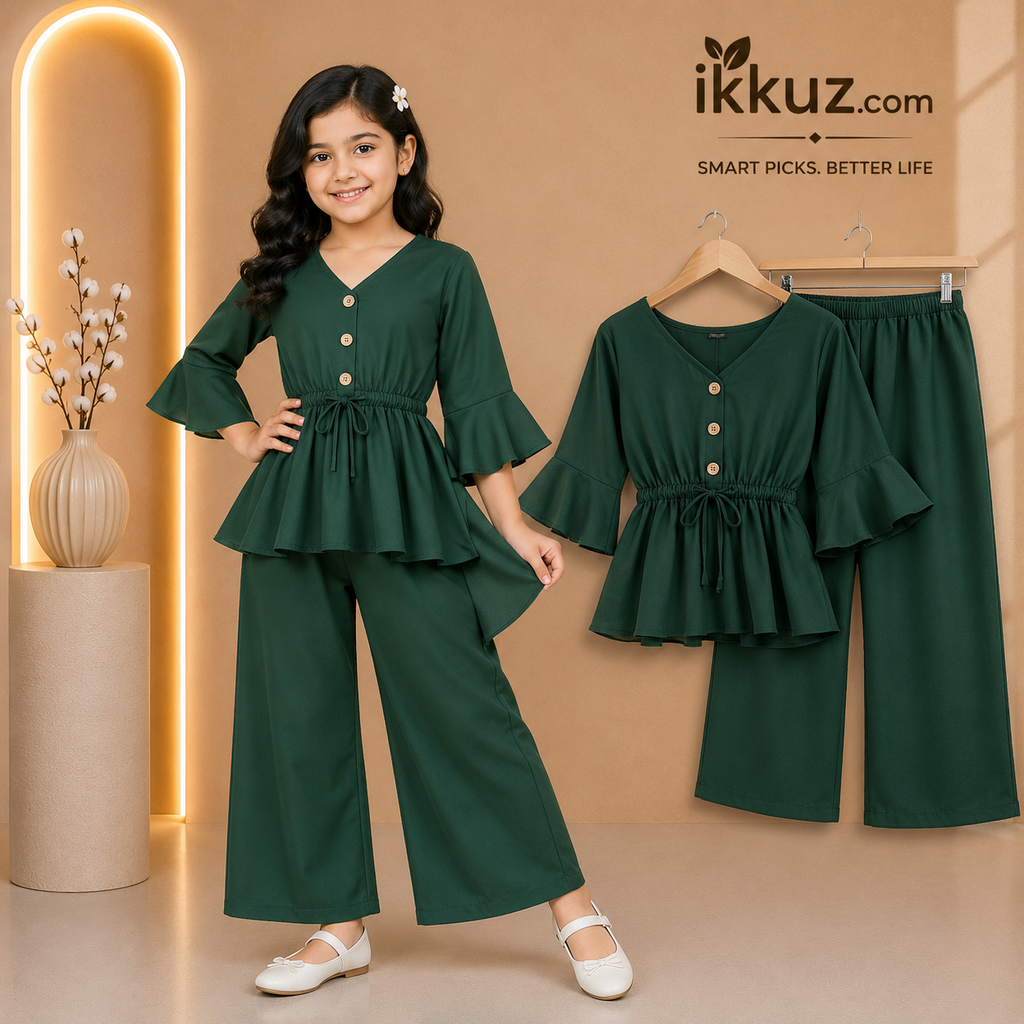 Princess Flare Co-Ord Pant Set for Girls