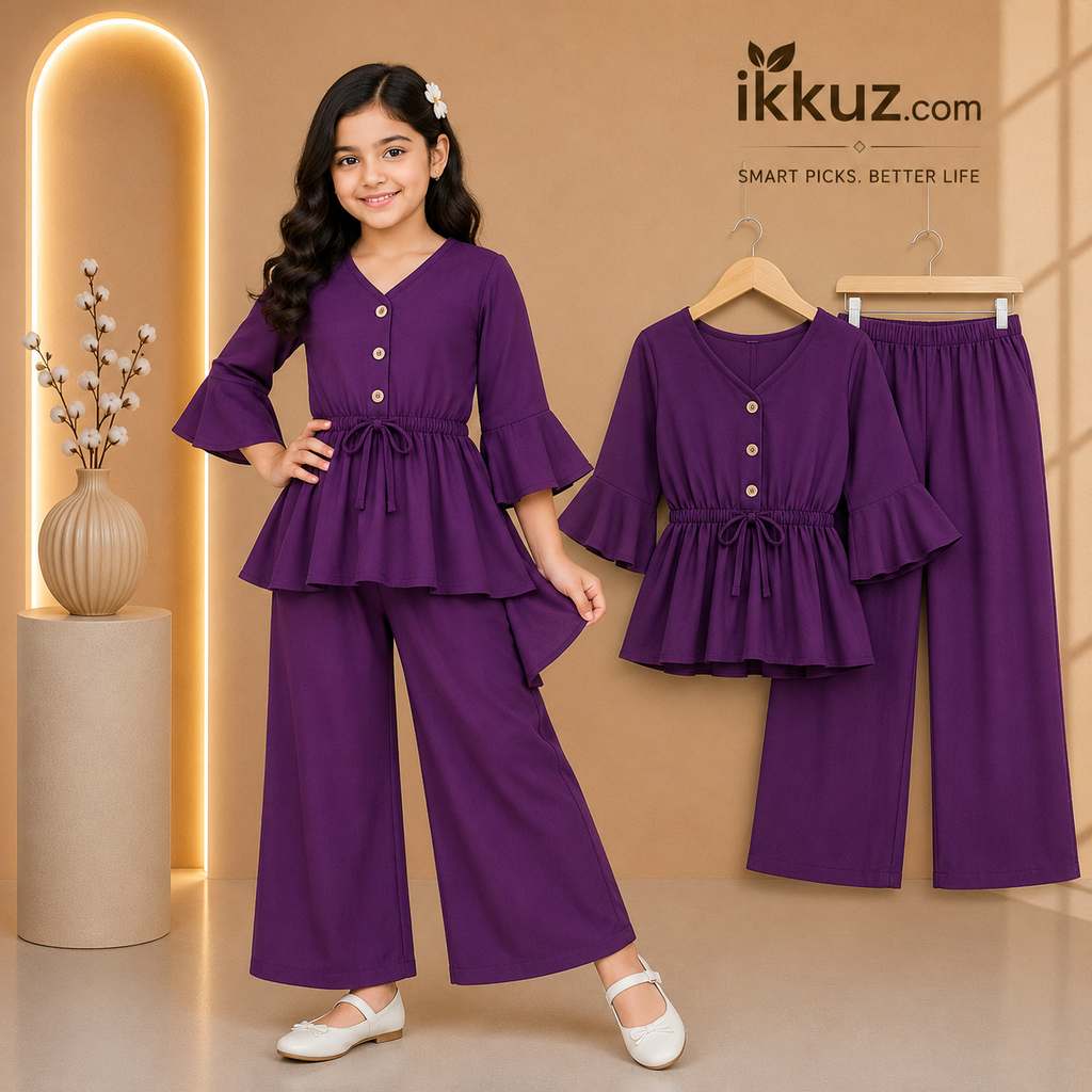 Princess Flare Co-Ord Pant Set for Girls