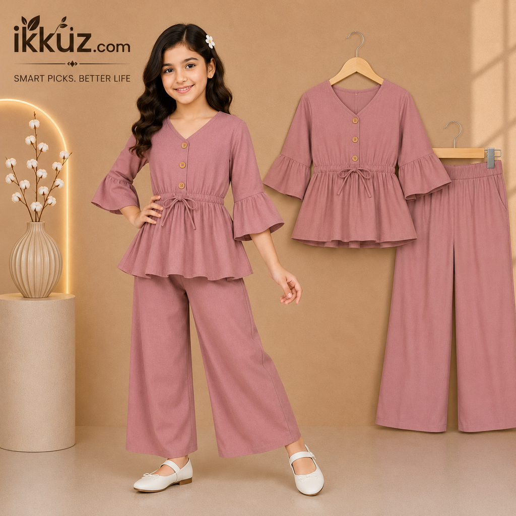 Princess Flare Co-Ord Pant Set for Girls