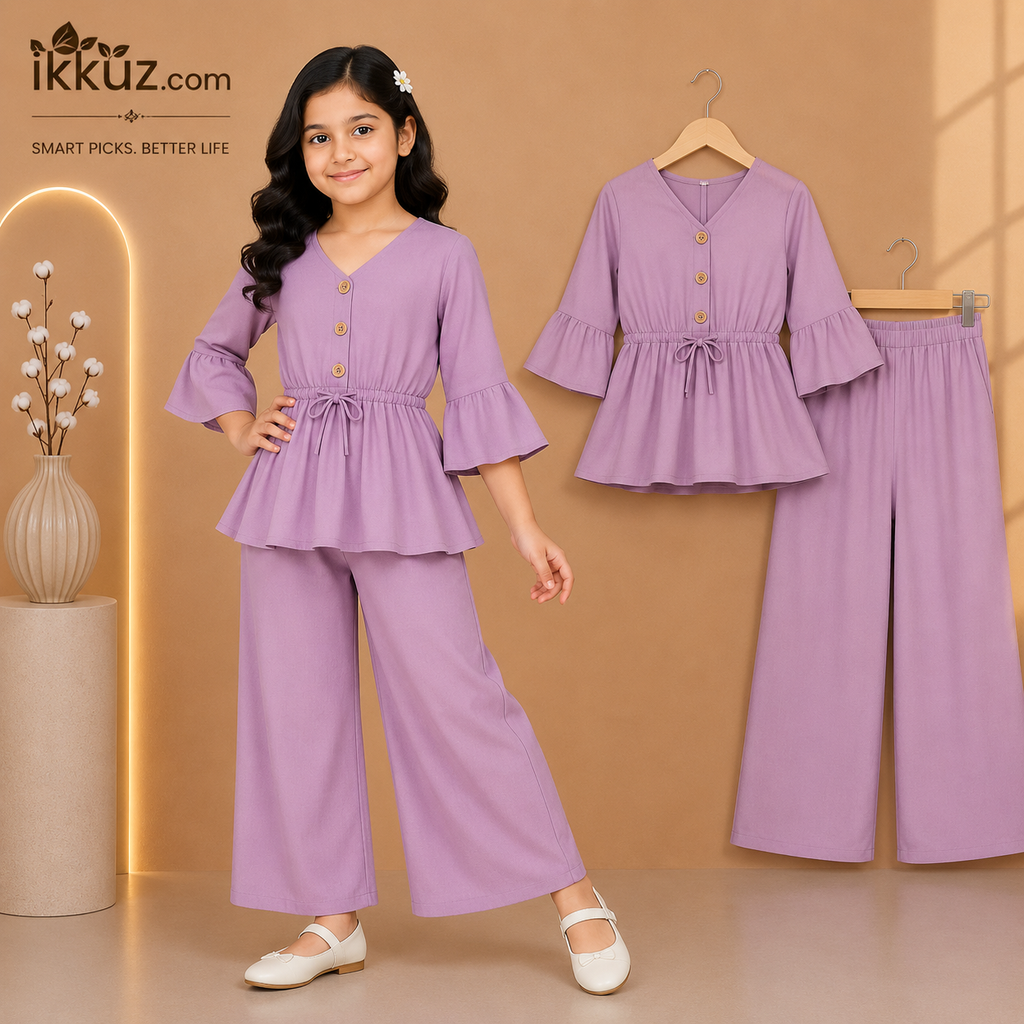 Princess Flare Co-Ord Pant Set for Girls