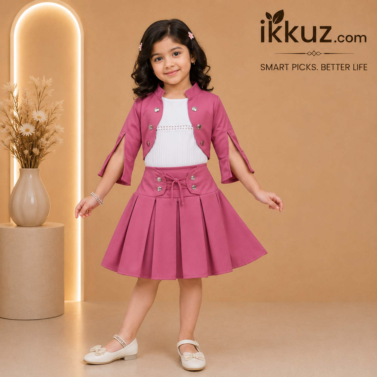 Princess Charm 3-Piece Girls Party Wear Set