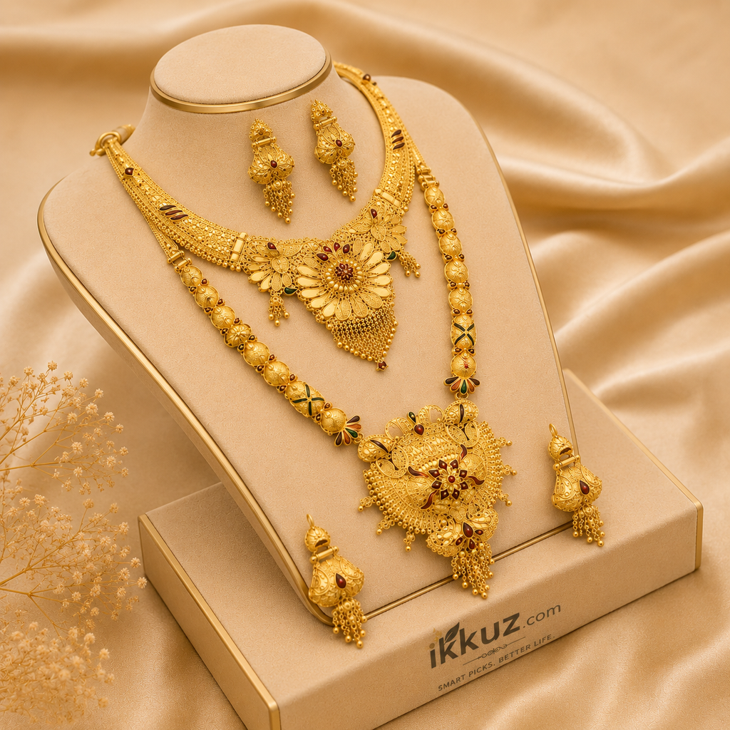 Golden Aura Traditional Haram Set