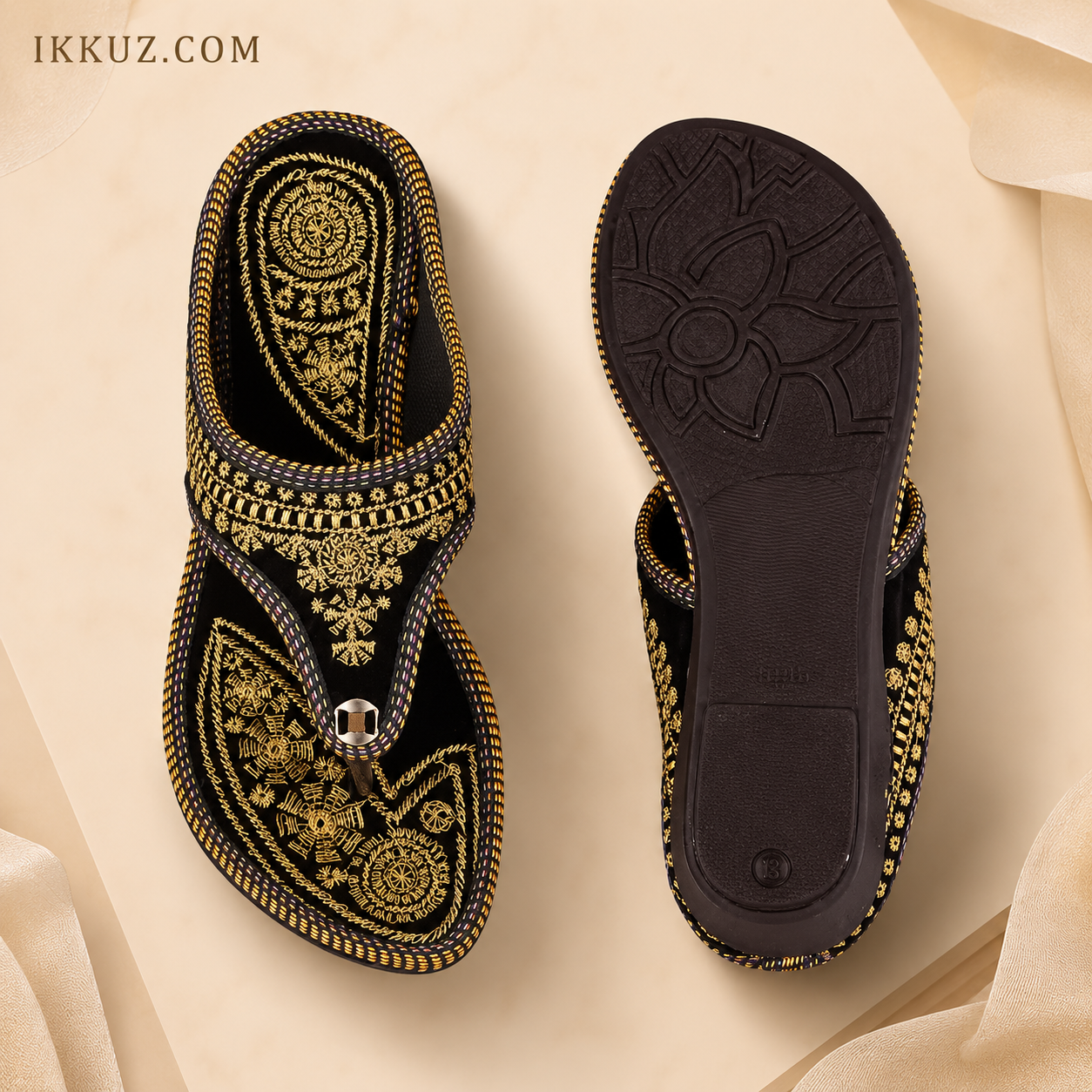 Royal Velvet Comfort Flats
