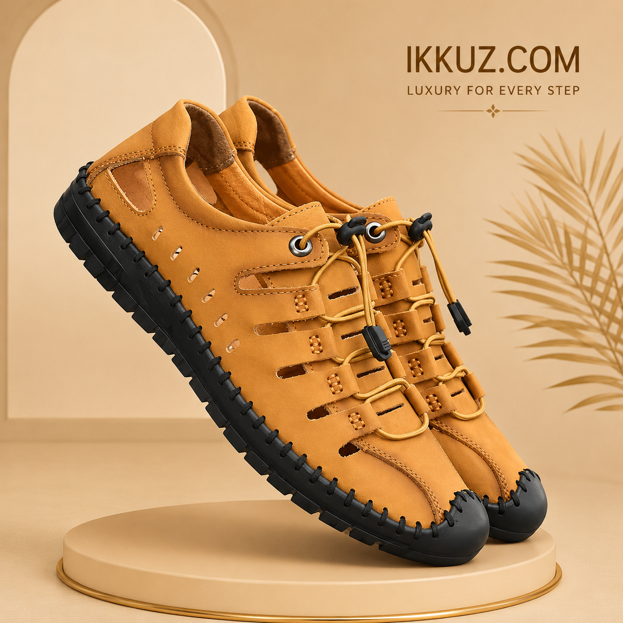 UrbanStride Men's Premium Open Casual Sandals