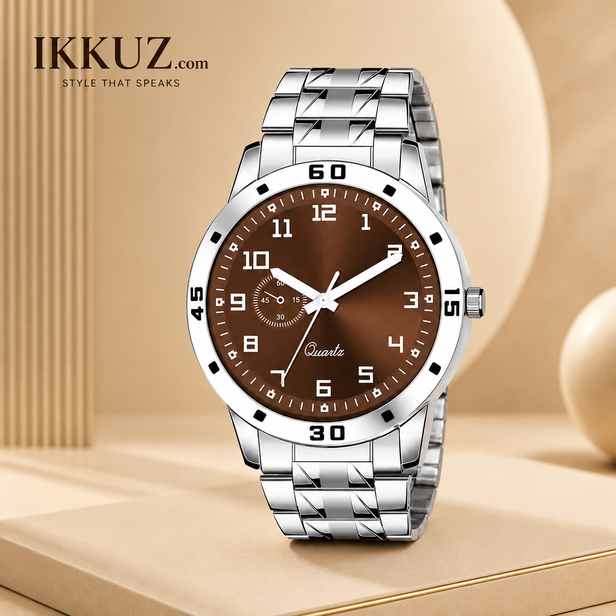 Prestige Classic Stainless Steel Analog Watch for Men