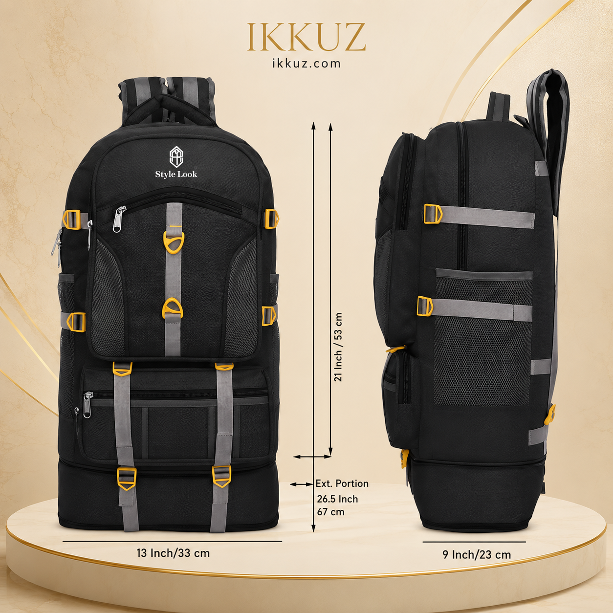 AdventureMax Travel &amp; Hiking Rucksack Backpack