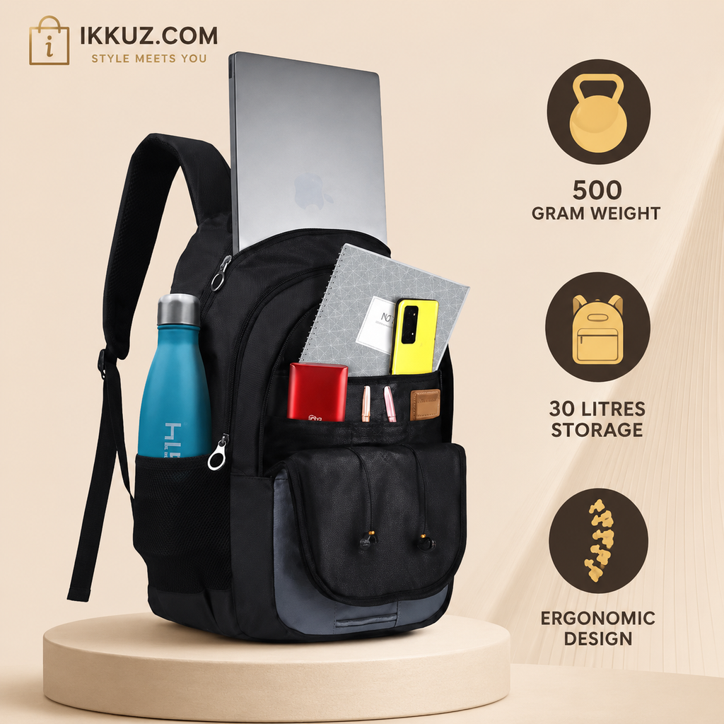 UrbanPro 30L Multi-Compartment Laptop Backpack