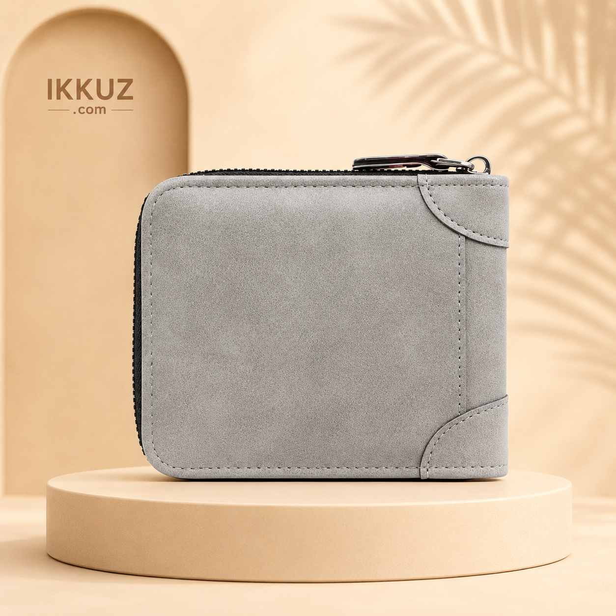 URBANVAULT™ Premium Leather Zipper Wallet for Men