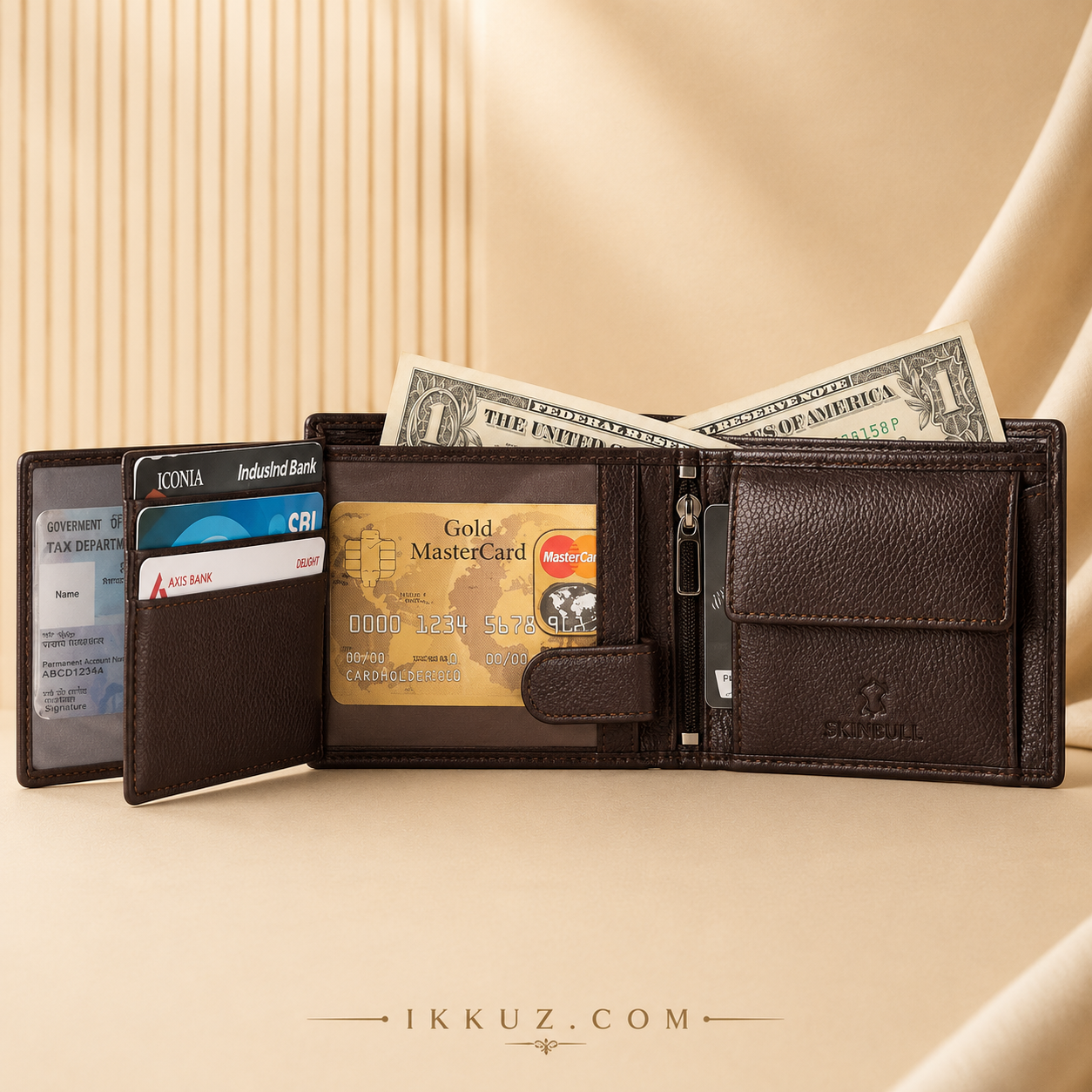 SKINBULL RFID Protected 100% Genuine Leather Wallet for Men