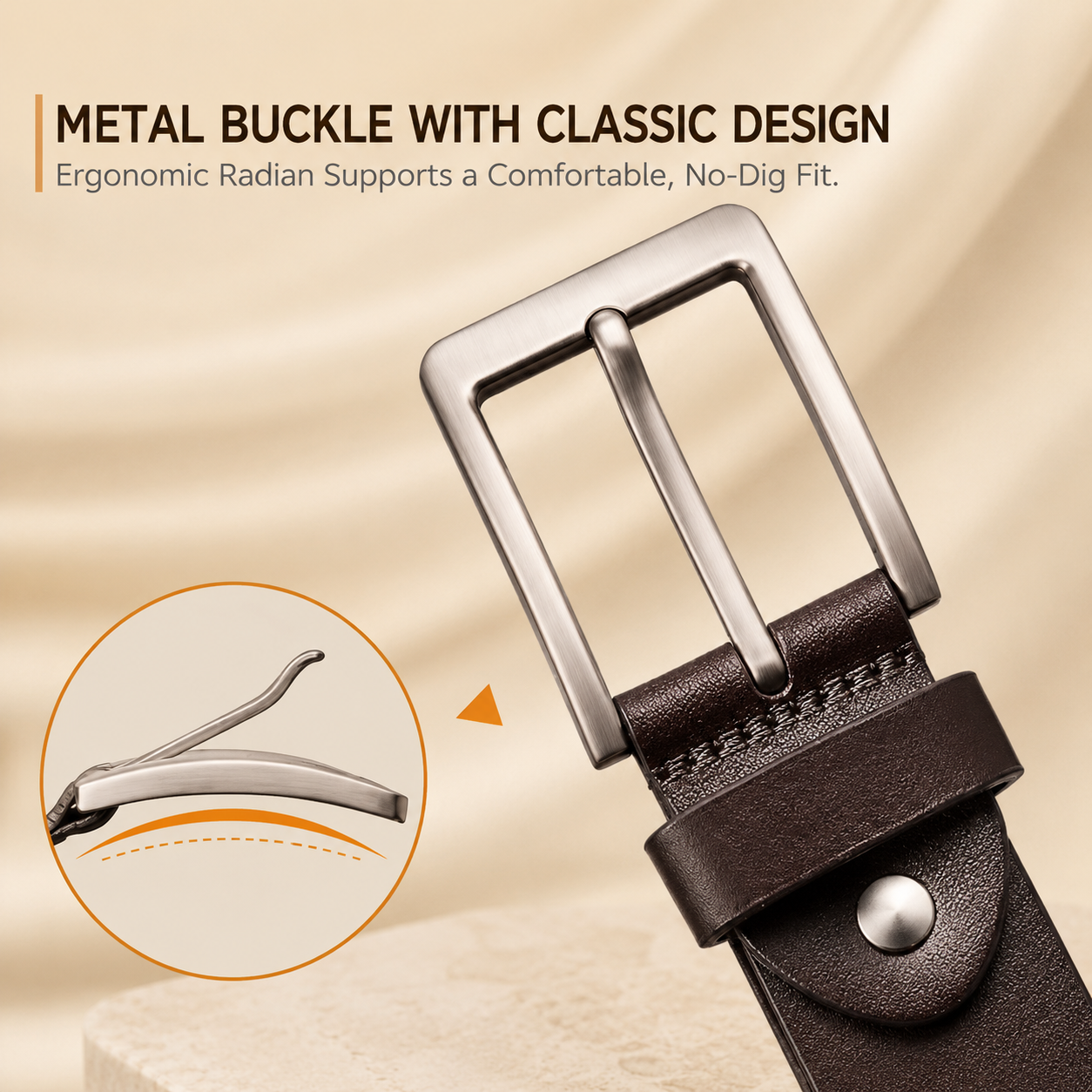 Premium Brown Leather Belt for Men – Formal, Casual &amp; Party Wear