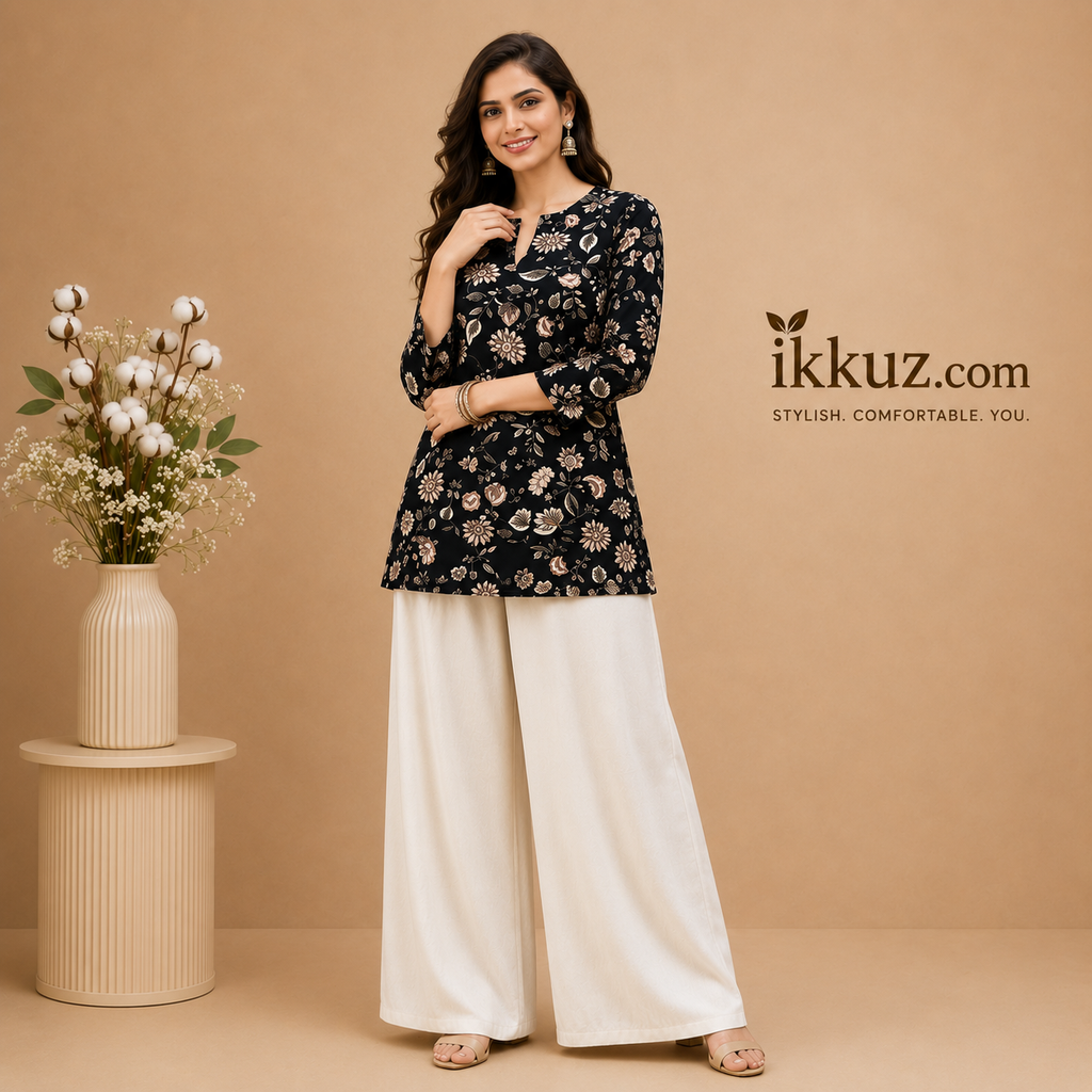 Designer Printed Top &amp; Palazzo Set