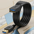 Demelza USB 2.0 Male to Female Extension Cable 1.5 Meter – USB A Extension Cable for PC, TV, Hard Drive &amp; Peripherals